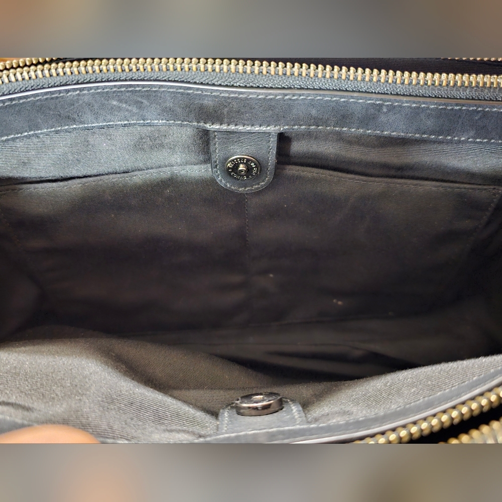 Coach F57507 Christie Carryall Shoulder Bag Python Snake Exotic Black Purse EUC - Picture 12 of 16